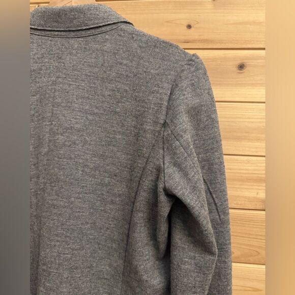 J Crew Size 8 Heather Gray Thandie Double Breasted Wool Blazer Jacket - Picture 10 of 13